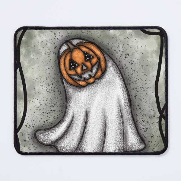 Item preview, Ghost in pumpkin costume designed and sold by Aileen-Lights.