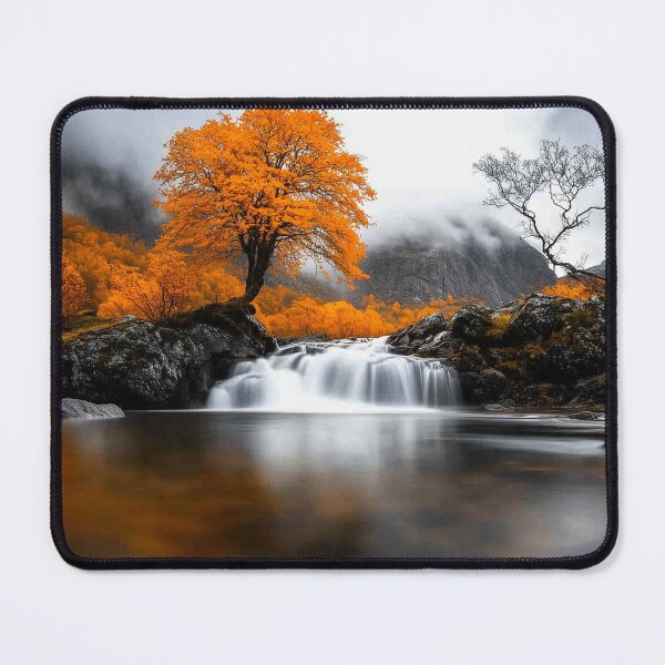 Item preview, Mountain Waterfall in Autumn designed and sold by DigiCre8.