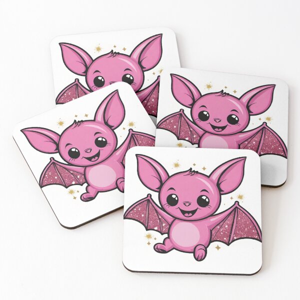 Item preview, Glitter Pink Bat designed and sold by Spike The Punch Design Co..