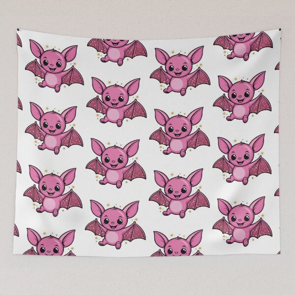 Item preview, Glitter Pink Bat designed and sold by Spike The Punch Design Co..