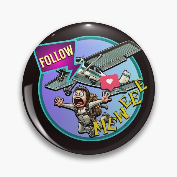 Item preview, Funny Skydiving Follow Me Meme designed and sold by SportyAndArtful.
