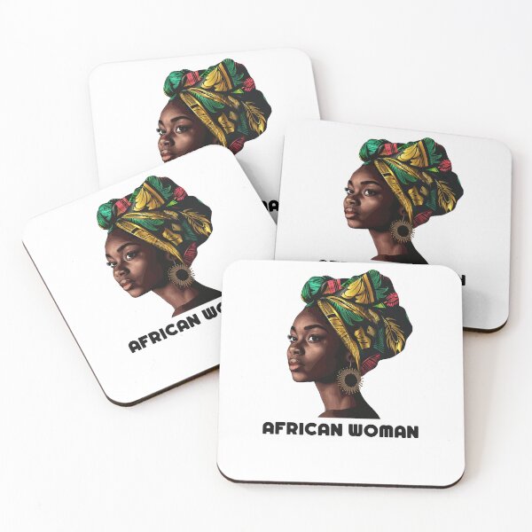 Item preview, African Woman Afro Color Painted Face designed and sold by LensherArt.