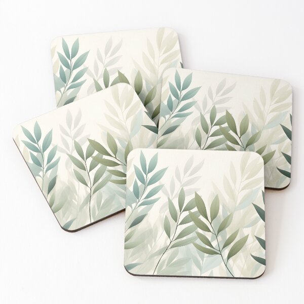Item preview, Minimalist Boho - Sage Green Leaves designed and sold by KootenayDesigns.