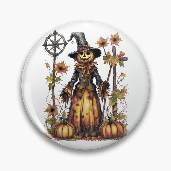 Item preview, Halloween scarecrow with pumpkins. designed and sold by MagelliShop.