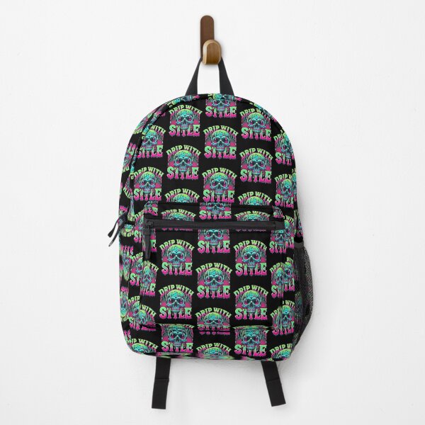 Item preview, Drip With Style: Neon Skull Art designed and sold by live-fully.