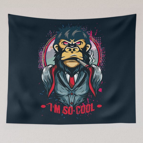 Item preview, Smoking Cool Monkey. Crazy Monkey designed and sold by navarraspain.