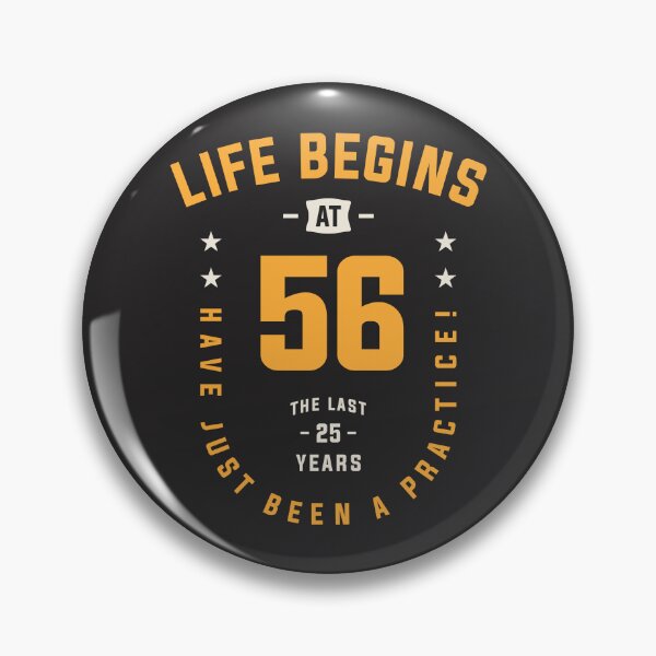 Item preview, Life Begins at 56 - 56th Birthday designed and sold by cidolopez.