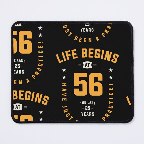 Item preview, Life Begins at 56 - 56th Birthday designed and sold by cidolopez.