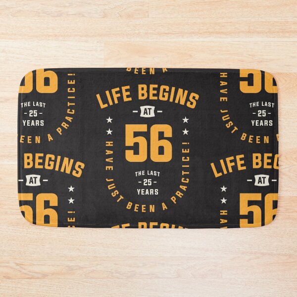 Item preview, Life Begins at 56 - 56th Birthday designed and sold by cidolopez.