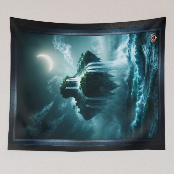 Item preview, A Surreal Moonlit Island Forest Of Enchantment Breathtaking AI Concept Art by Xzendor7 designed and sold by Xzendor7 Digital Art Creations.
