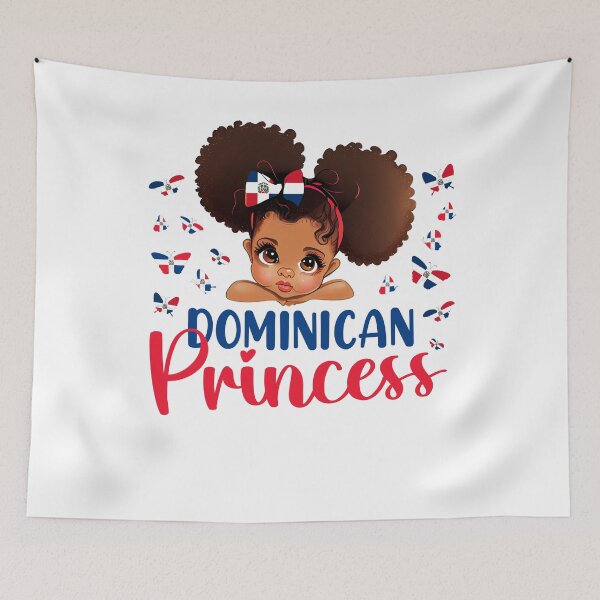 Item preview, Dominican Republic Princess Flag for girls & kids designed and sold by NUMAcreations.