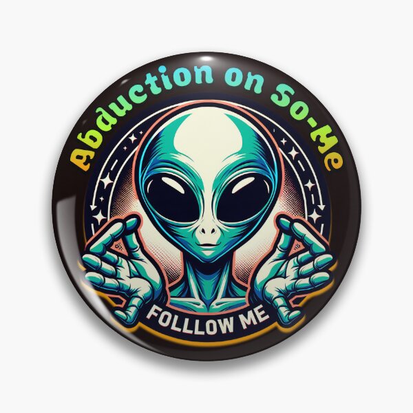 Item preview, Alien Abduction on Social Media – Follow Me! designed and sold by SportyAndArtful.