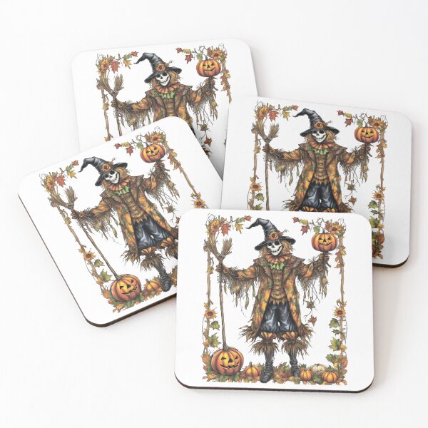 Item preview, Halloween scarecrow with pumpkins. Skeleton. designed and sold by MagelliShop.