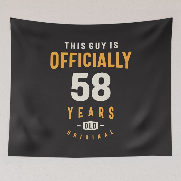 Item preview, This Guy is Officially 58 Years Old - 58th Birthday designed and sold by cidolopez.