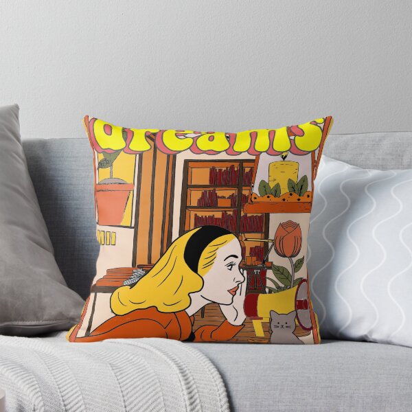 Item preview, Vintage Retro Woman Dreams Cozy Bedroom designed and sold by NeonxHeart.