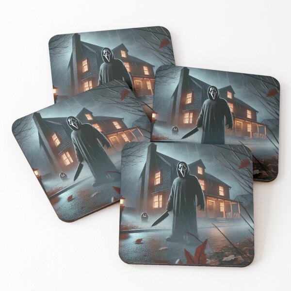 Item preview, Ghostface-themed Halloween scene designed and sold by Thanabordee.