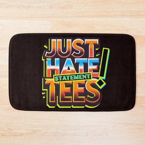 Item preview, Just Hate Statement Tees – Bold Typography Design designed and sold by SportyAndArtful.