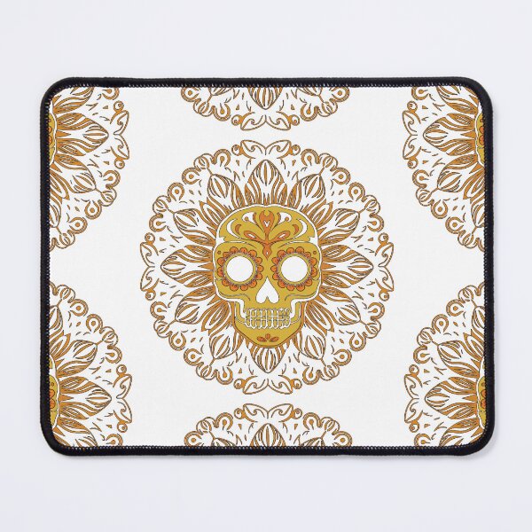 Item preview, A vibrant and abstract sugar and flower skull Calavera designed and sold by RAZ1995.