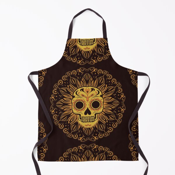 Item preview, A vibrant and abstract sugar and flower skull Calavera designed and sold by RAZ1995.