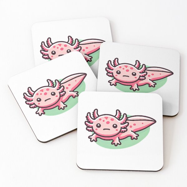 Item preview, Adorable Pink Axolotl. designed and sold by Linework Studio.