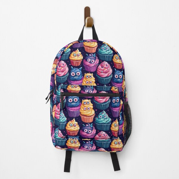 Item preview, baby monster cupcake halloween seamless pattern designed and sold by nattoodesigns.