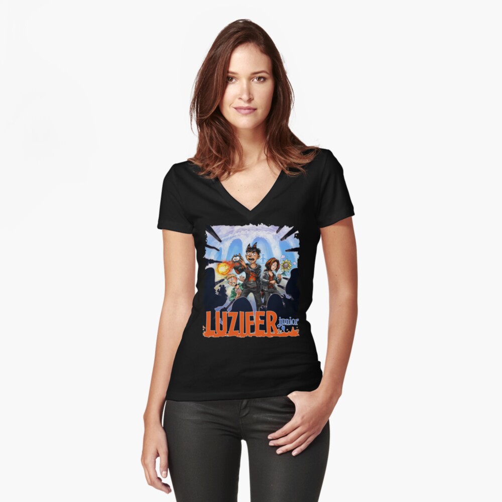 Artikel-Vorschau von Tailliertes T-Shirt mit V-Ausschnitt, designt und verkauft von LuziferJunior.