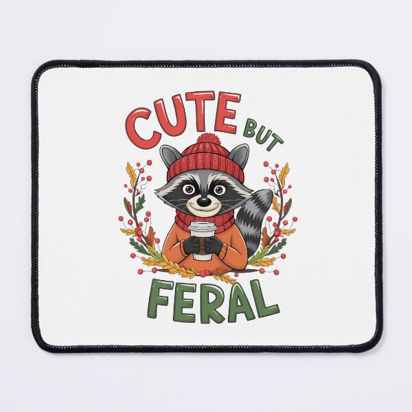 Item preview, Raccoon Cute But Feral Raccoon Funny Raccoon Lovers designed and sold by ArtByKatti.