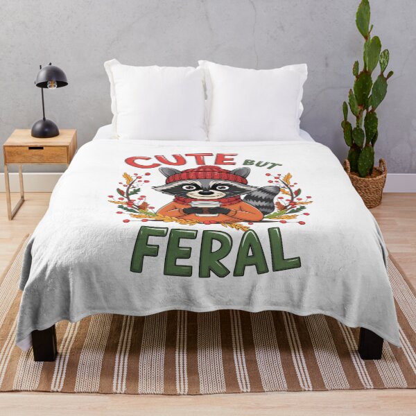 Item preview, Raccoon Cute But Feral Raccoon Funny Raccoon Lovers designed and sold by ArtByKatti.