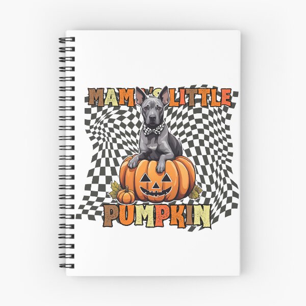 Item preview, "Mama's Little Pumpkin" - Thai Ridgeback in Halloween Pumpkin with Checkered Background designed and sold by GoodyPaws.