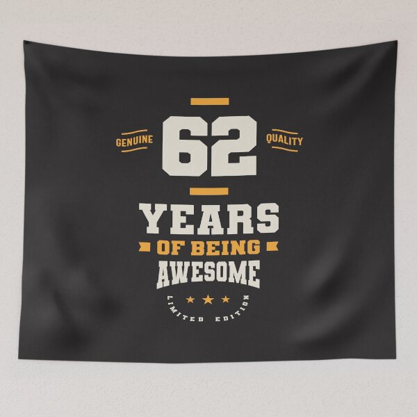 Item preview, 62 Years Of Being Awesome - 62nd Birthday designed and sold by cidolopez.