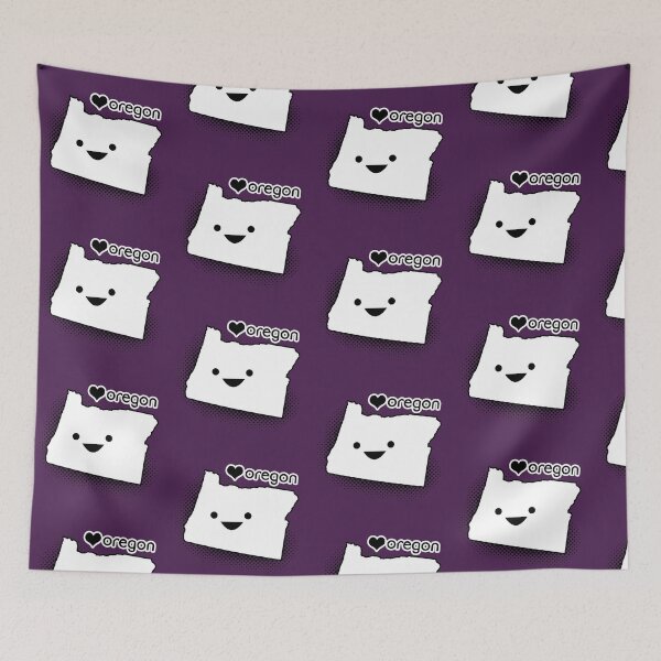 Item preview, Cute Oregon - Kawaii Happy Face Oregon - Cute States  designed and sold by heavyhebi.