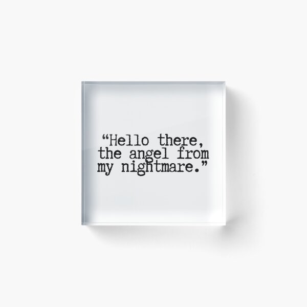 Item preview, Hello there, the angel from my nightmare.  designed and sold by CharmStudio.