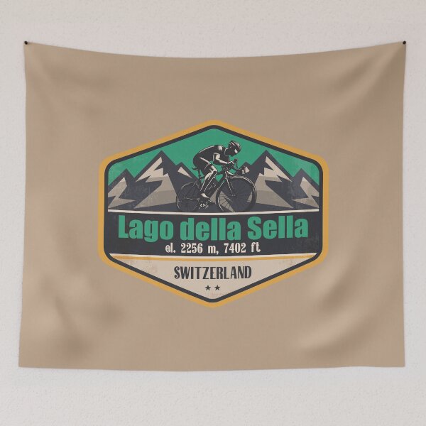 Item preview, Lago della Sella Switzerland Cycling Mountain Design designed and sold by CynthiaGraphics.
