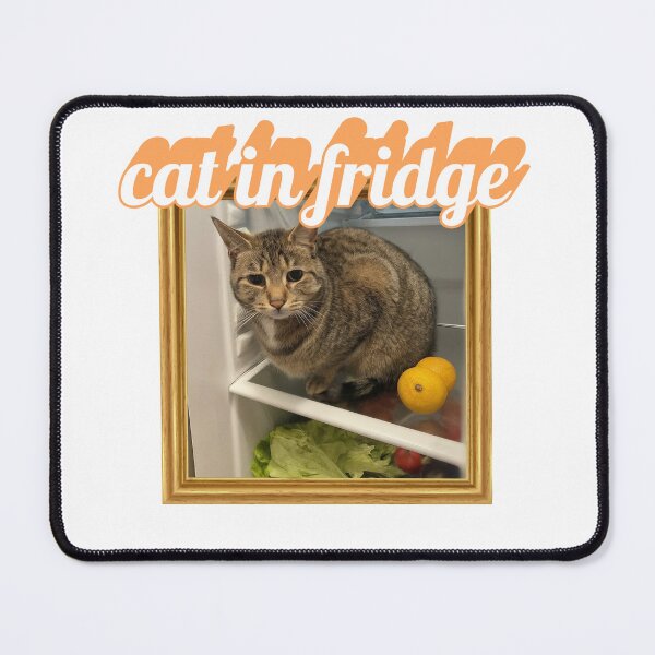 Item preview, CAT IN FRIDGE designed and sold by pinchylobster.