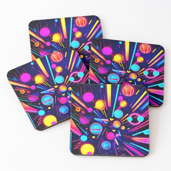 Item preview, Neon Dreams - Psychedelic Shapes & Colors designed and sold by Health And Fitness Posts e-Store.