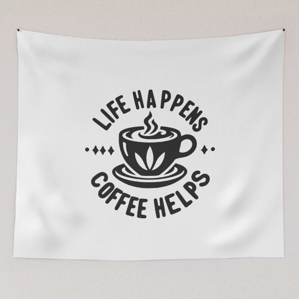 Item preview, Life Happens Coffee Helps designed and sold by Frank Ring.
