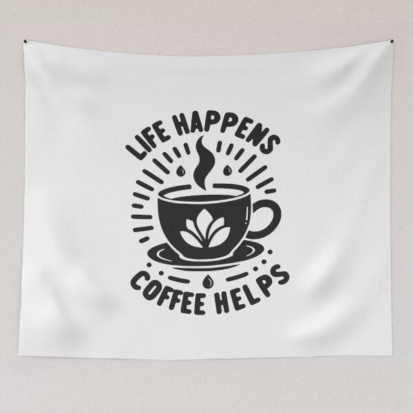 Item preview, Life Happens Coffee Helps designed and sold by Frank Ring.