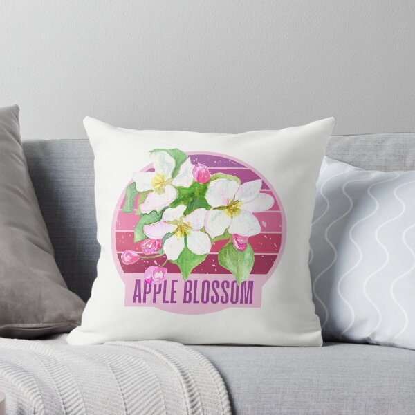 Artikelvorschau, Arkansas State Apfelblüten-Blumen-Aquarell-klassisches T-Shirt Sticker entworfen und verkauft von ThinkNature!.