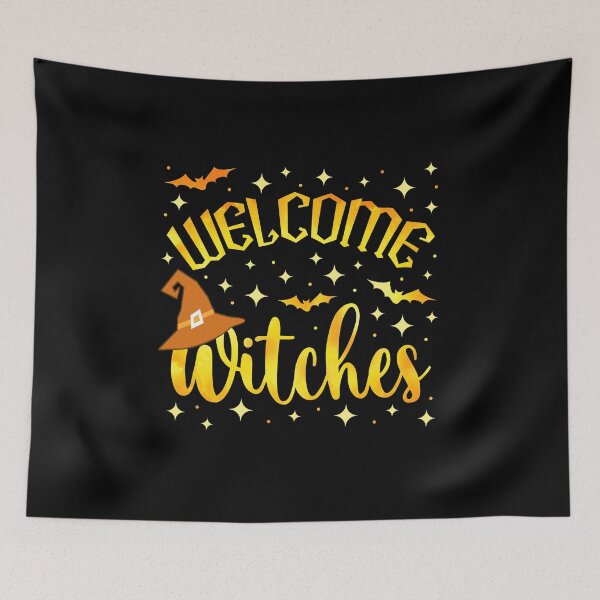 Item preview, Welcome Witches Funny Halloween Witch Costume Autumn Fall Adult Humor  designed and sold by Bad Kitty Designz.