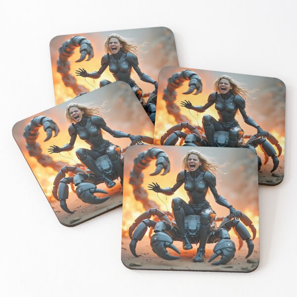 Item preview, Girl with cyber scorpion designed and sold by Planet Utoppia.