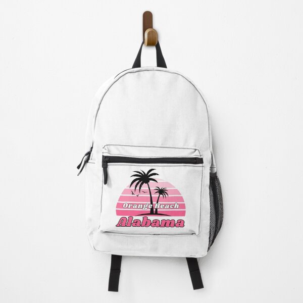 Item preview, Retro Orange Beach Alabama Palm Tree at Sunset designed and sold by karmdaf.