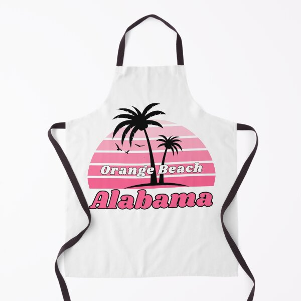 Item preview, Retro Orange Beach Alabama Palm Tree at Sunset designed and sold by karmdaf.