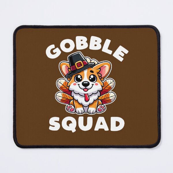 Item preview, Gobble Squad Thanksgiving Corgi designed and sold by DetourShirts.
