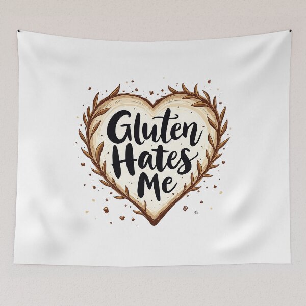 Item preview, Gluten Hates Me designed and sold by musthavewords.