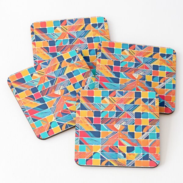 Item preview, Geometric Kaleidoscope - Colorful Mosaic Design designed and sold by Health And Fitness Posts e-Store.