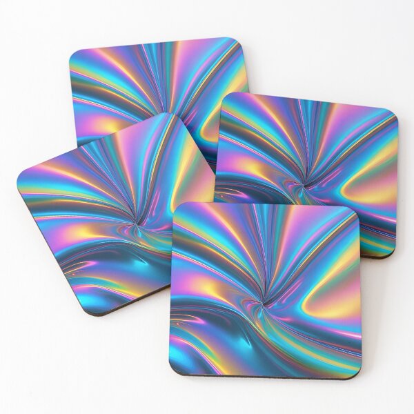Item preview, Holographic luminous reflective foil texture slight ripple wave designed and sold by cheekylorns.