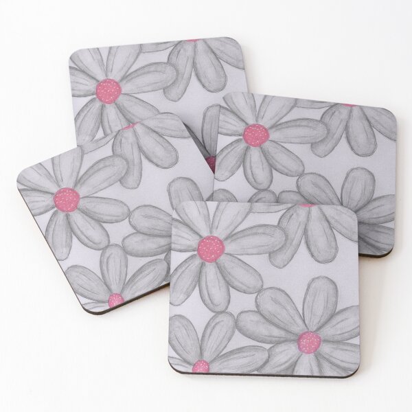 Item preview, Pink and grey flowers  designed and sold by Artbysarah23.