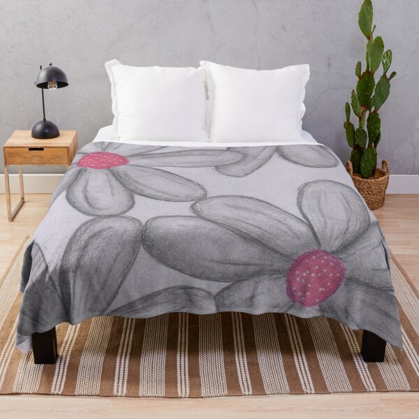 Item preview, Pink and grey flowers designed and sold by Artbysarah23.