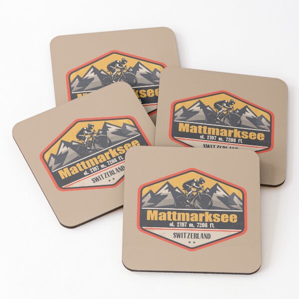 Item preview, Mattmarksee Switzerland Cycling Mountain Design designed and sold by CynthiaGraphics.