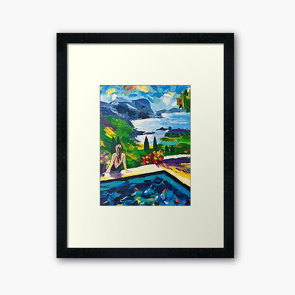 Item preview, Pool overlooking the sea  designed and sold by Pegah Navid.